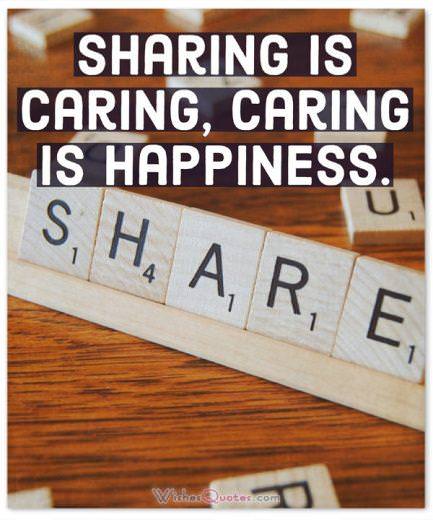 Happiness Quotes Sharing Is Caring
