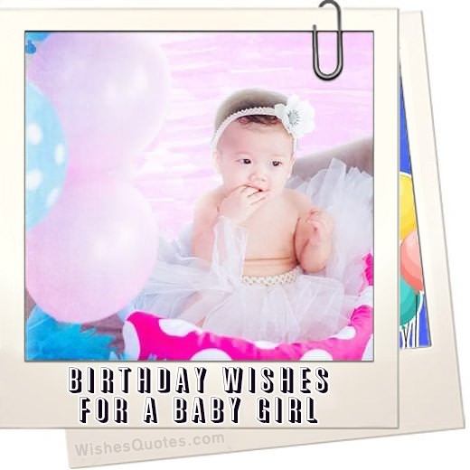 Adorable Birthday Wishes For A Baby Girl. Happy Birthday, Little Girl!