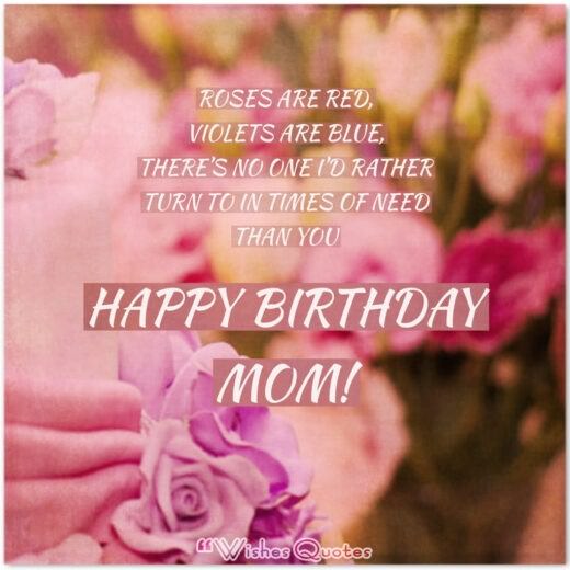 Heartfelt Birthday Wishes For Your Mother