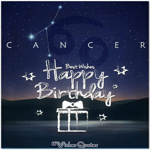 Cancer Birthday Wishes - Birthday Wishes By Zodiac Sign