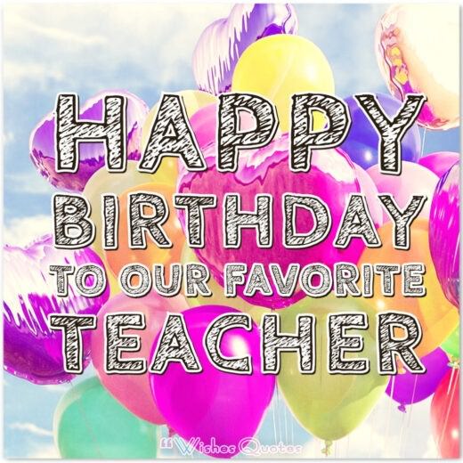 Happy birthday to our favorite teacher