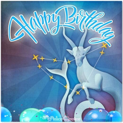 Capricorn Birthday Card Capricorn Birthday Wishes And Messages