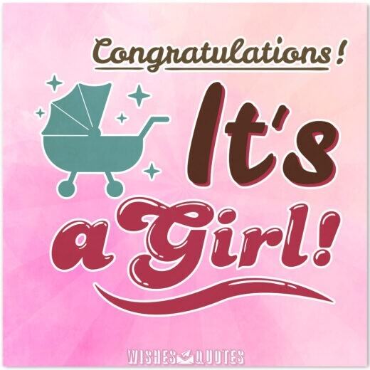 Congratulations it’s a Girl