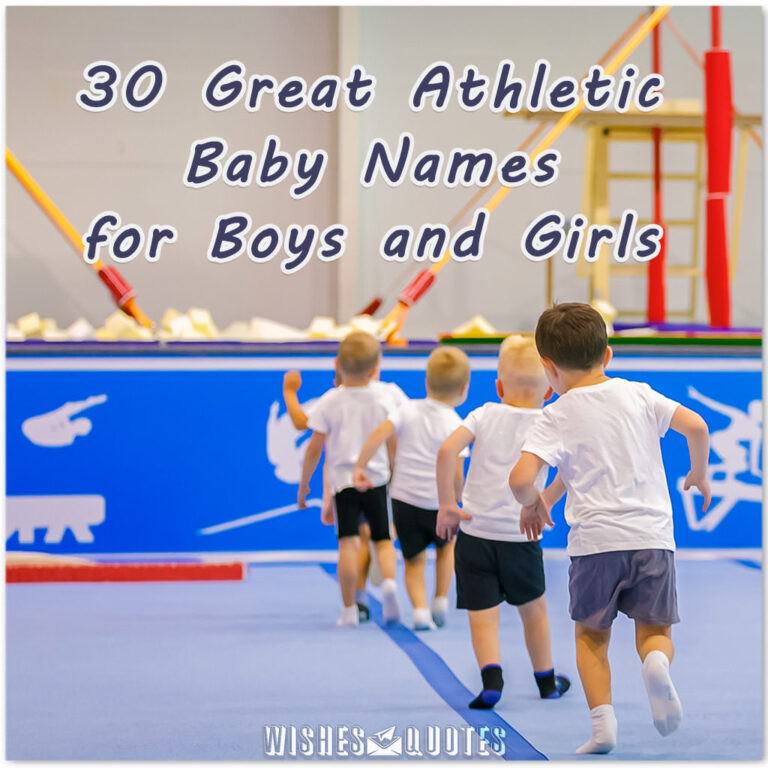30 Great Athletic Baby Names By WishesQuotes