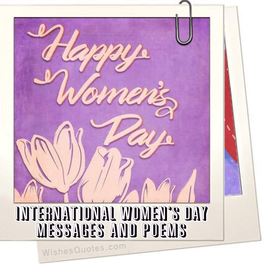 International Women's Day Messages and Poems