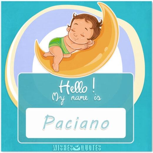 Hello! My name is Paciano.