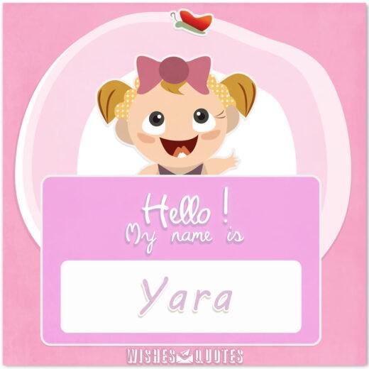 Hello! My Name Is Yara. Hello! My Name Is Yara.