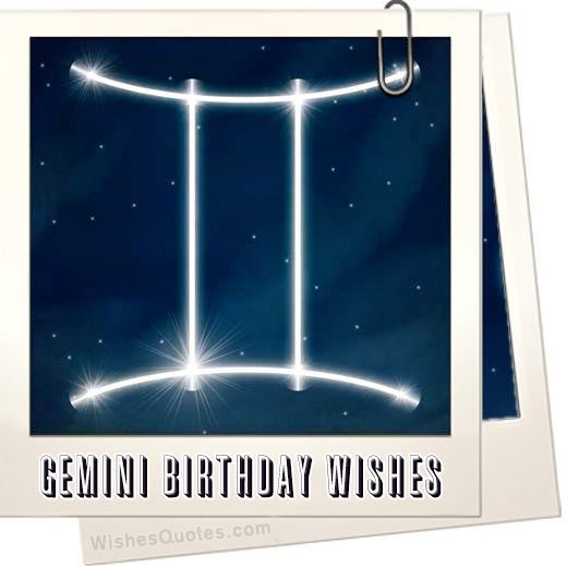 Gemini Birthday Wishes And Messages