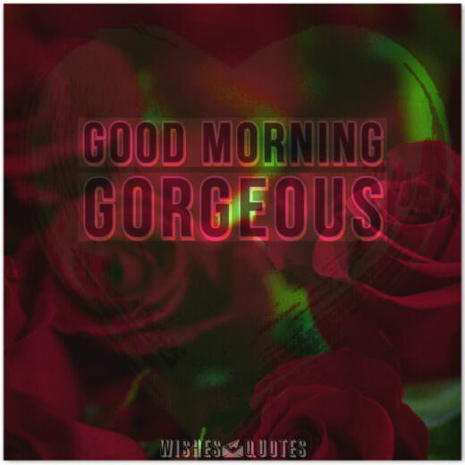 Good Morning Gorgeous