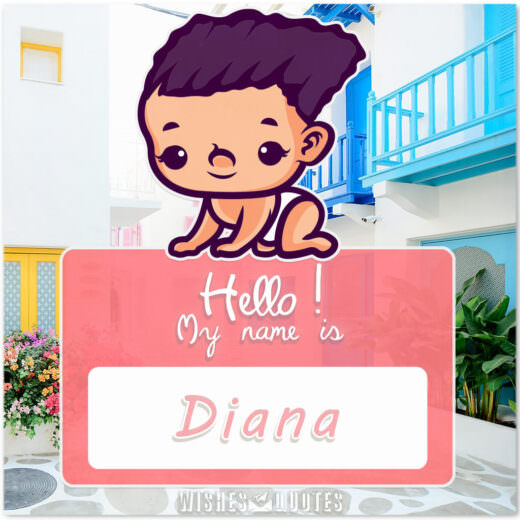 Hello! My Name is Diana.