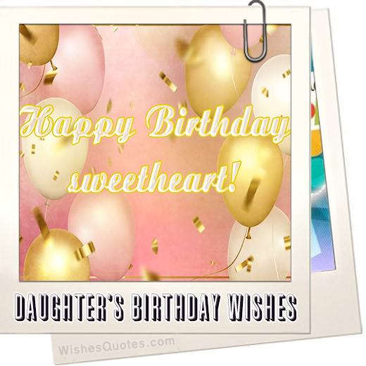 Daughter's Birthday Wishes