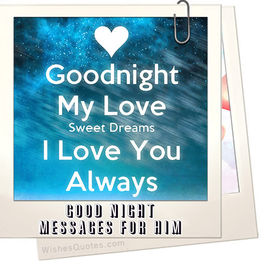 Good Night Messages For Him