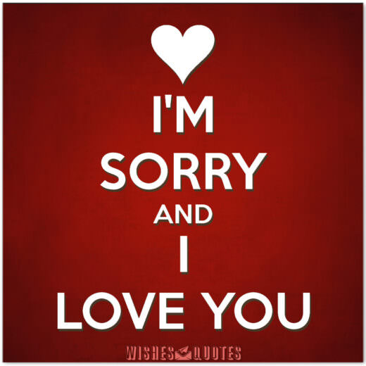 I'm Sorry and I Love You