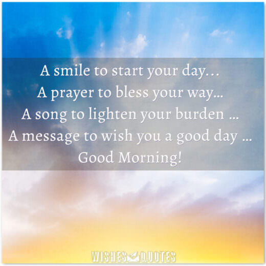 Good Morning Prayer
