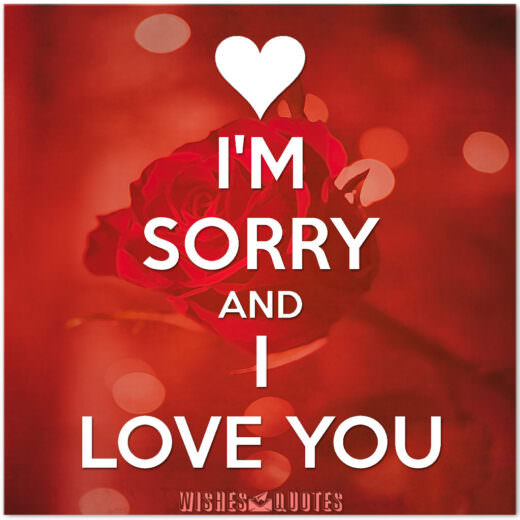 I'm Sorry and I Love You I'm Sorry and I Love You