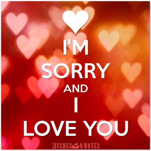 I'm Sorry and I Love You I'm Sorry and I Love You