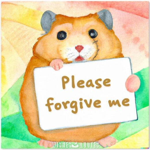 When Actions Speak: Crafting Apology Messages Please forgive me