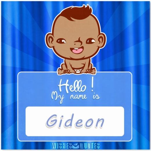 My Name Is Gideon